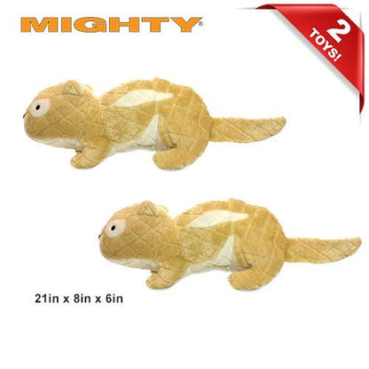 MIGHTY® 2 Pack Massive Chipmunk Ultra Plush Dog Toys | Multiple Layers & Reinforced Seams , Washable and Floats , Mighty® Construction - color: 2PK Brown Chipmunk