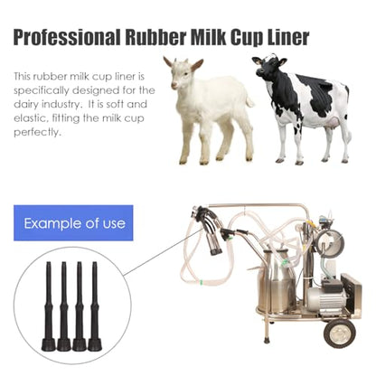 Milking Liner Rubber 4 Pcs, Rubber Inflation Liner for Cow (240) Milking Equipment for Cows - style: 240