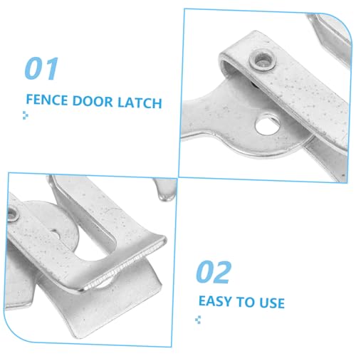 5pcs Piglet Farrowing Crate Latch Lock for Wooden Fence Sturdy Metal Gate Latch Locking Mechanism for Swine Nursery and Farm Use