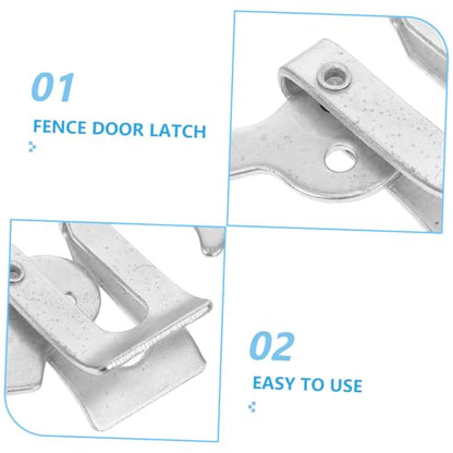 5pcs Piglet Farrowing Crate Latch Lock for Wooden Fence Sturdy Metal Gate Latch Locking Mechanism for Swine Nursery and Farm Use