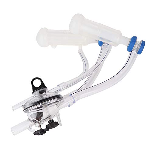 Goat Milker Claw Kit, Milking Teat Cups for Goat and Sheep, Food - Grade Plastic Milking Machine Parts with 16.14in Hose, Replacement for Farm Milk Collector System