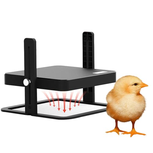 Adjustable Chick Brooder Heater for Chicks and Ducklings, Constant Temperature Control and Height Adjustable Heating Plate (US Plug 95‑125V)