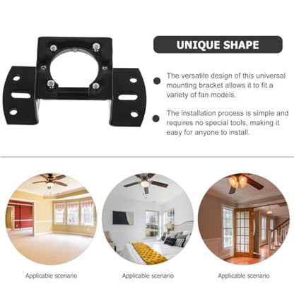 Garneck Universal Ceiling Fan Mounting Bracket Kit for Cathedral Canopy - Sloped Ceiling Fan Adapter Box - Ceiling Fan Parts for Living Room, Bedroom