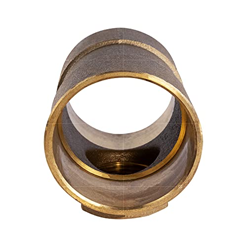 Everflow Supplies CCFT0221-NL C X C X F No Lead Cast Brass Tee Fitting with Solder Cups and Female Threaded Branch, 2" x 2" x 1" - size: 2" x 2" x 1"