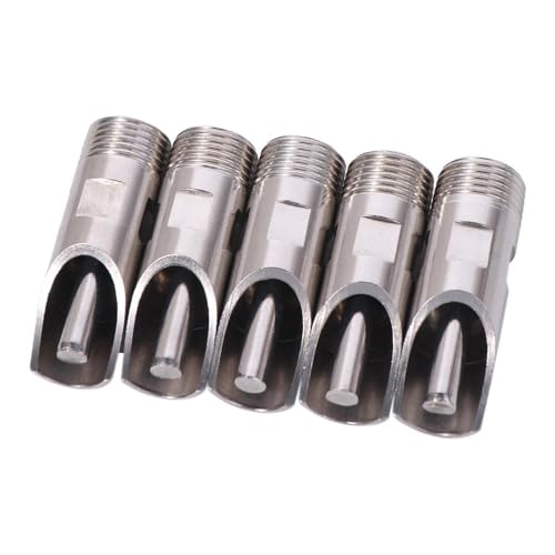 5pcs 1/2" Stainless Steel Livestock Pig Drinking Water Equipment Faucet Pig Nipple Drinker for Sows Piglets Drinking