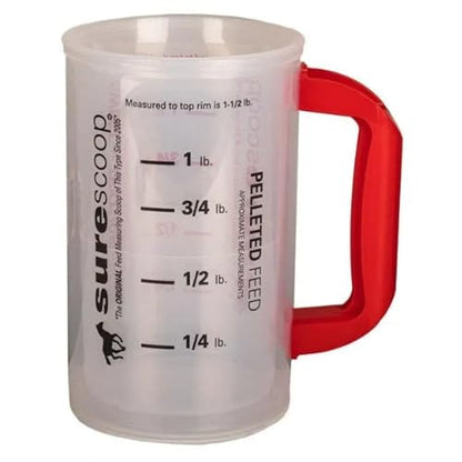 Whirley DrinkWorks SureScoop Pelleted and Sweet Feed Graduated Measuring Scoop for Horses Goats or Sheep (1 Scoop)