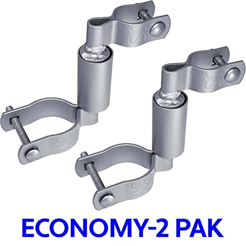 Chain Link Gate Spring Closer for 1-7/8" OD Gate Post and 1-3/8" OD Gate Frame - Self Closing Gate Spring Closer - Gate Closer Includes Bolts - Econ 2 Pack - size: 1-3/8" X 1-7/8" 2 Pack