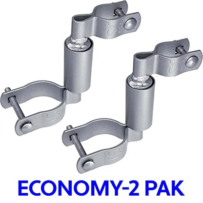 Chain Link Gate Spring Closer for 1-7/8" OD Gate Post and 1-3/8" OD Gate Frame - Self Closing Gate Spring Closer - Gate Closer Includes Bolts - Econ 2 Pack - size: 1-3/8" X 1-7/8" 2 Pack