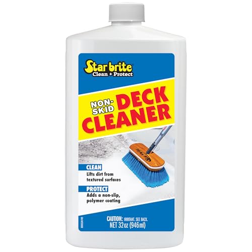 STAR BRITE Non-Skid Deck Cleaner & Protectant - Lift Dirt & Stains From Fiberglass, Painted Surfaces, More, 32oz (085032) - style: 32 OZ Quart