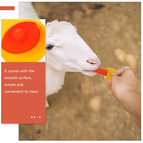 YARNOW 5pcs Bottle Nipples Replacement for Calf Lamb Goat Piglet Easy to Carry Outdoor Feeding