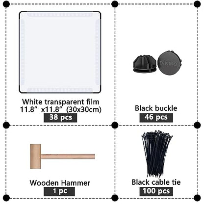 DINMO Guinea Pig Cages with Floor, Puppy Playpen, Small Animal Playpen for Rabbit, Bunny, Ferret, Hedgehog, DIY, Expanded, Portable, Exercise Fence, 61.2 x 24.8 x 24.8inch - style: Plastic-28 panels