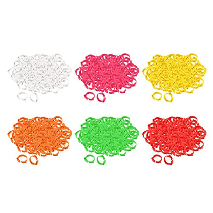 100 Pieces Chicken Foot Rings Identification Leg Bands Numbered Clip Rings Adjustable Reusable Ankle Markers Suitable for Farm Birds, Rose Red - color: Rose Red