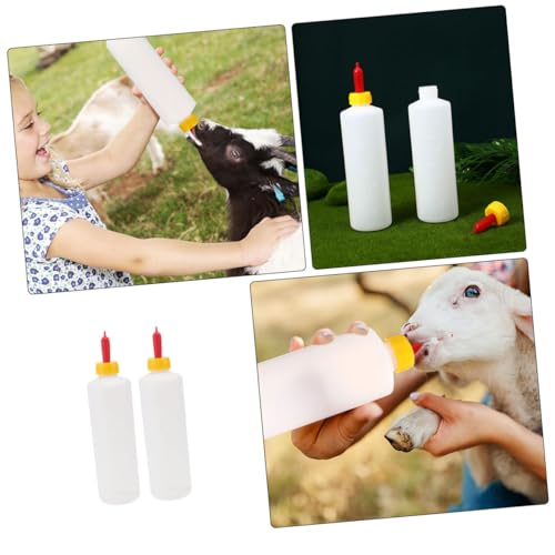 HANABASS 2sets Goat Feeding Supplies Sheep Milk Bottle Multi-Purpose Feeder for Newborn Animals Easy Transport Maintainable Nursing Bottles