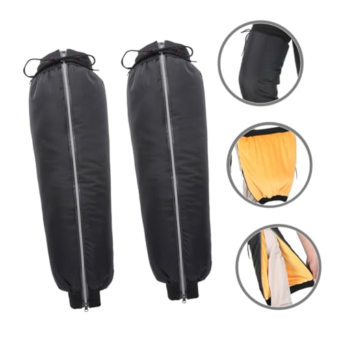 HEALLILY Reflective Windproof Calf Gaiters for Hiking Motorcycle Cold Weather Protection