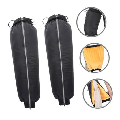 HEALLILY Reflective Windproof Calf Gaiters for Hiking Motorcycle Cold Weather Protection