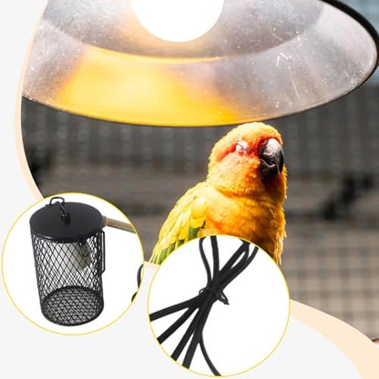 Lamp Cage Heater Guard Warmer Lamp Anti Scald Lamp Holder Sturdy Iron Construction Design Suitable for Bearded