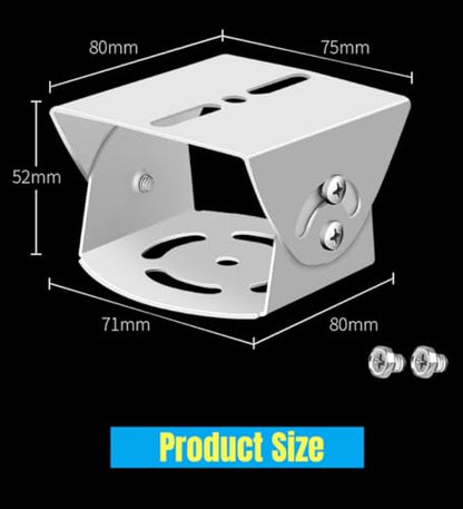 2D Adjustable Security Surveillance CCTV Camera Mounting Bracket Duckbill Head Universal Joint Bracket Crossbar Adapter (2D Steel Mount Adapter) - size: 2D Steel Mount Adapter
