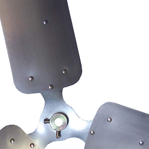 Schaefer 24CFO-B 24" Fixed-Mount Circulation High Airflow Fan, Industrial Made in USA, 2-Speed, 1/4 HP, 5280CFM, Black