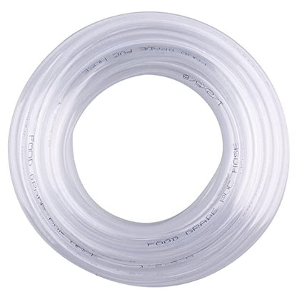 DERNORD PVC Tubing 1/2"ID X 5/8"OD Flexible Clear Vinyl Hose 10 Feet for Food Grade - size: 10 Feet, style: 1/2"ID X 5/8"OD