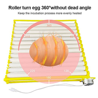 HBtree Automatic Multifunction Incubator Egg Tray Turning Hatcher for Chickens/Ducks/Birds/Poultry（13 Tubes） - color: 13 Tubes