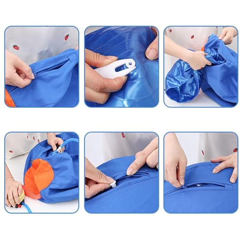 Herding Ball for Dogs, Jolly Ball for Dogs and Goats, Dog Soccer with Straps & Hand Pump for Cattle Dog, Collies, and Herding Breeds for Training and Play, Not Suitable for Chewing or Gnawing - 18"