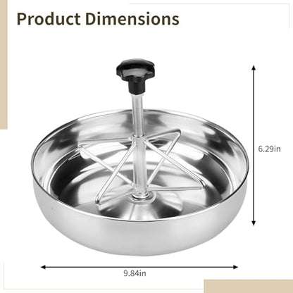 Piglet Feeder, 9.84-Inch Stainless Steel: Sturdy Feeding Trough Featuring Mechanism, Customizable