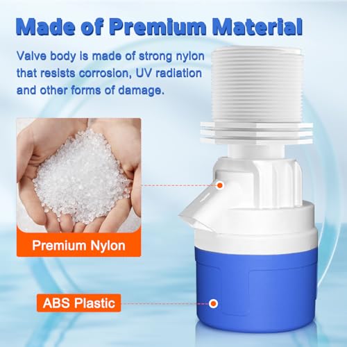 2" Top Inlet Water Float Valve, 2 Inch Big Flow Automatic Water Level Control Float Valve for Water Tank, Water Troughs, Pond, Pool, Livestock, Aquariums (2" Top Inlet) - color: 2" Top Inlet