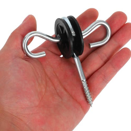 POPETPOP 4pcs Fence Kit Accessories Gate Handles Insulators Conductive Spring for Farm Garden