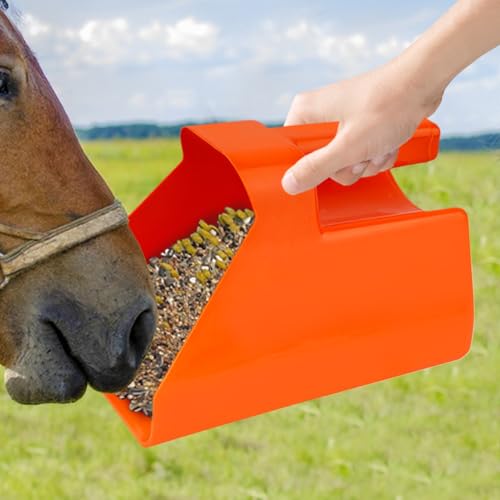 Large Food Service Scoop, 22x16x16cm PP Utility Transfer Shovel, Stackable Heavy Duty Design, Animal Feed, Pet Kibble, Grain, Soil, Fertilizer