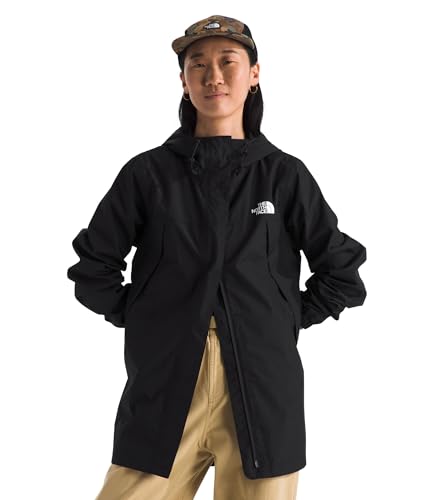 THE NORTH FACE Women's Antora Rain Parka | Breathable Waterproof Jacket, Seam Sealed, Adjustable Hood & Zip Hand Pockets - color: Tnf Black, size: Large