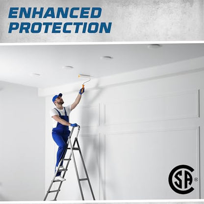 OHLECTRIC Saf-T-Pan Ceiling Fan Mounting Bracket & Light Box | 6-Cubic-inch Wiring Capacity, 1/2" Deep | Conduit Installation | Ideal for Contractors & Electricians | 2-Pack - size: 2