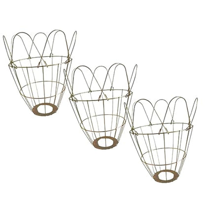 BESPORTBLE 3Pcs Waterproof Heating Lamp Covers Heat-Resistant Bulb Cages for Livestock and Reptile Use Sturdy Protectors Scald Mesh Design
