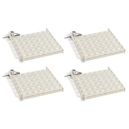 Farm Innovators 3200 Automatic 41 Spot Egg Turner for The Bottom of Incubators to Eliminate Manual Handling and Improve Hatching Rate, White (4 Pack) - size: 4 Pack