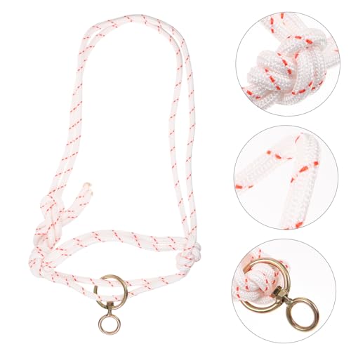 Hemoton Cattle Show Supplies Lightweight Cattle Halter Collar Rope Braided Headstall for Easy