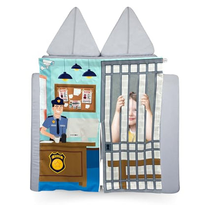 Couch Swag Play Panel for Childrens Foam Sofa Kids Couch (Police) - style: Police Station