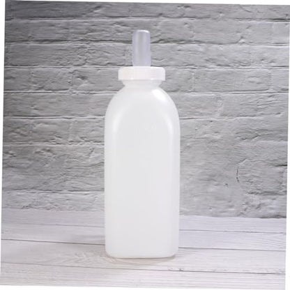 BESTonZON Complete 3-Piece Set Calf Nursing Bottle 2l Capacity Lid and Silicone Teat for Sheep