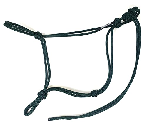 Soft 2 Knot Horse Halter - color: Hunter Green, size: Standard