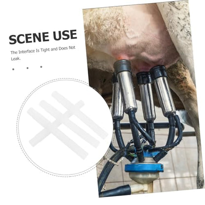Abaodam 4pcs Milking Machine Accessories Rubber Milk Liner Tube Dairy Cow Goat Farm Milking Supplies Leak Easy to Use