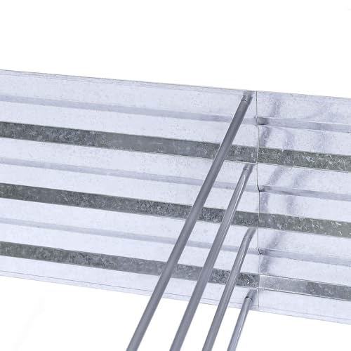 Galvanized Raised Garden Beds 2-Pack (6x3x1ft Each) – Popular Heavy-Duty Metal Planter Box with 4 Support Bars for Vegetables, Herbs, Flowers, Space-Saving Size for Small Yards & Patios - size: 6x3x1ft (2 pcs)