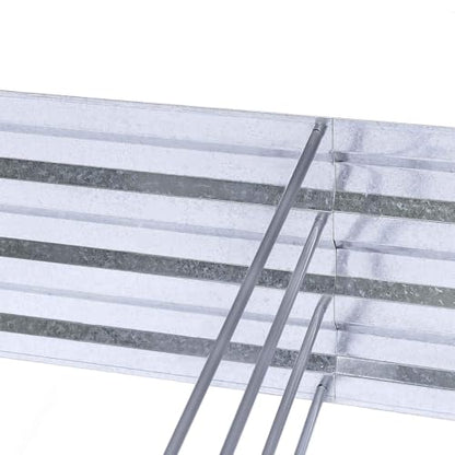 Galvanized Raised Garden Beds 2-Pack (6x3x1ft Each) – Popular Heavy-Duty Metal Planter Box with 4 Support Bars for Vegetables, Herbs, Flowers, Space-Saving Size for Small Yards & Patios - size: 6x3x1ft (2 pcs)