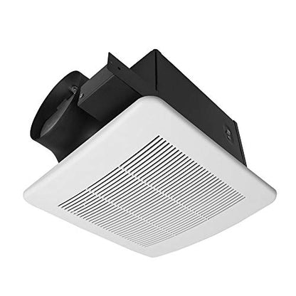 BV Bathroom Exhaust Fan 140CFM - Bathroom Fan 1.0 Sones, 6" Duct Collar, Rooms Up to 140 Sq. Ft.| Energy-Saving Ventilation Fan, Stainless Steel - No Attic Access | Ultra-Quiet HVI 2100,UL Certified - size: 140 CFM