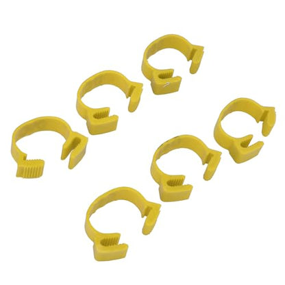 100PCS 20mm Chicken Leg Bands, 001 to 100 Numbered Colorful Chicken Birds Poultry Identification Leg Bands for Chicks Ducks Pigeons Goose Quail Yellow (Yellow) - color: Yellow