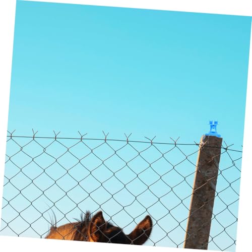 ORFOFE 10Pcs Electric Fence Insulators for Farm Use Durable Line Insulators for Cattle and Livestock Fencing Easy to Install High Strength Rainproof Design