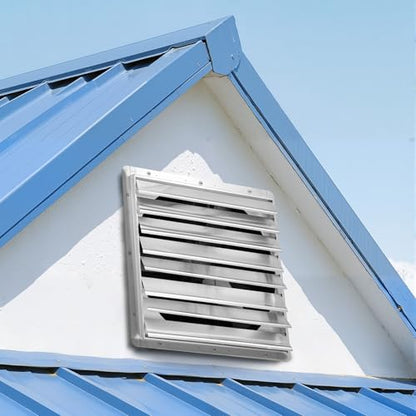 VEVOR 36'' Exhaust Fan, Wall Mounted Attic Fan with Variable Speed, 11000 CFM, Automatic Shutter, Ventilation and Cooling, Silver, Fan Only - size: 36 Inch
