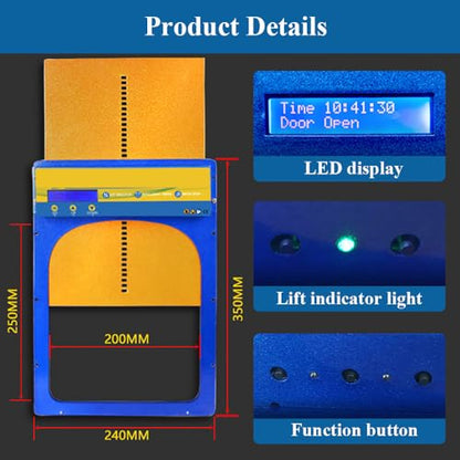 Automatic Chicken Coop Door,Solar Powered Door Opener With Adapter,4 Modes With Timer & Light Sensor & Remote Control,Anti-Pinch Design,Aluminum Waterproof Electric Coop Door