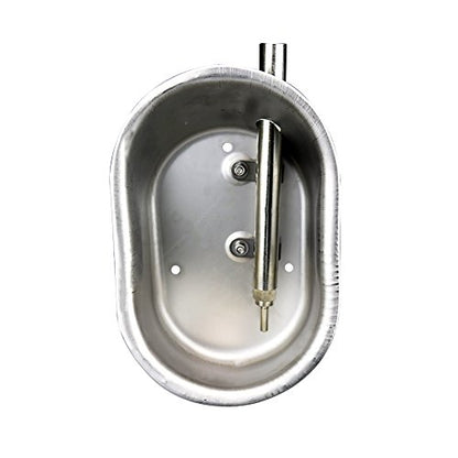 Pig Waterer Bowl Water Nipple Feeder for Hog Sows Swine Piglets | Stainless Steel Automatic Pig Waterer System,with 1/2" NPT(F) Thread,Durable & Rustproof, Large Oval Design
