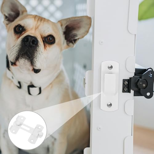 POPETPOP Stainless Steel Pet Heavy Duty Latch for Barn Door Shed and Wooden Fence Rustproof Design with Enhanced Strength for Secure Pet Enclosures Easy Installation