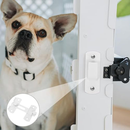 POPETPOP Stainless Steel Pet Heavy Duty Latch for Barn Door Shed and Wooden Fence Rustproof Design with Enhanced Strength for Secure Pet Enclosures Easy Installation