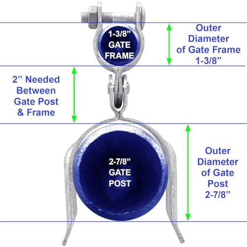 Heavy Duty Fork Latch (Bolt in) 1-3/8" x 2-7/8" - Galvanized Pressed Steel - size: 1-3/8" x 2-7/8"