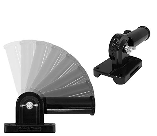 Black Flag Pole Mounting Bracket - Adjustable Durable Fade Resistant Outdoor Display for House Yard Porch Wall Patriotic Decor